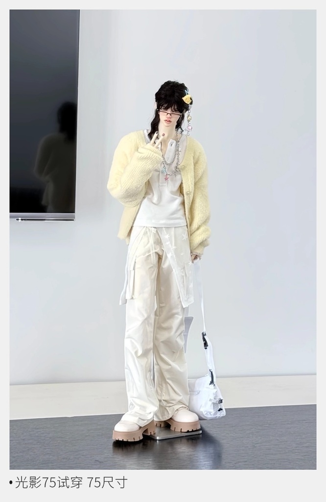 【ID75】カーゴパンツ 70cm 73cm ドール衣装 パラトルーパー ユーティリティパンツ yc77