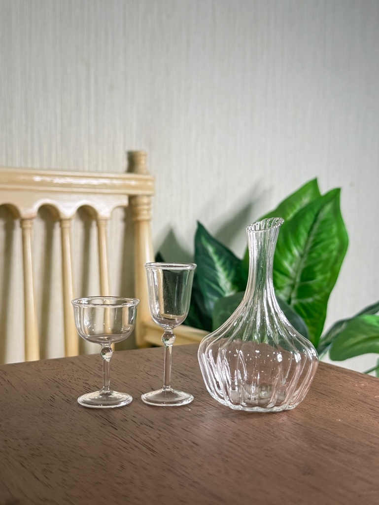 【1/3】ドール用 グラスセット デキャンタ