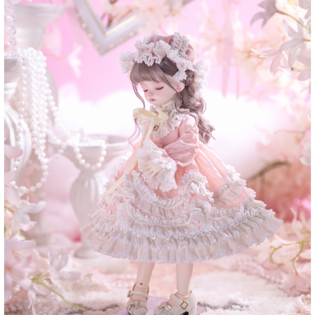 【1/4】【1/6】ブライス ナイトドレス 夢かわピンク ロリータ スリープ 樱梦ウェアセット