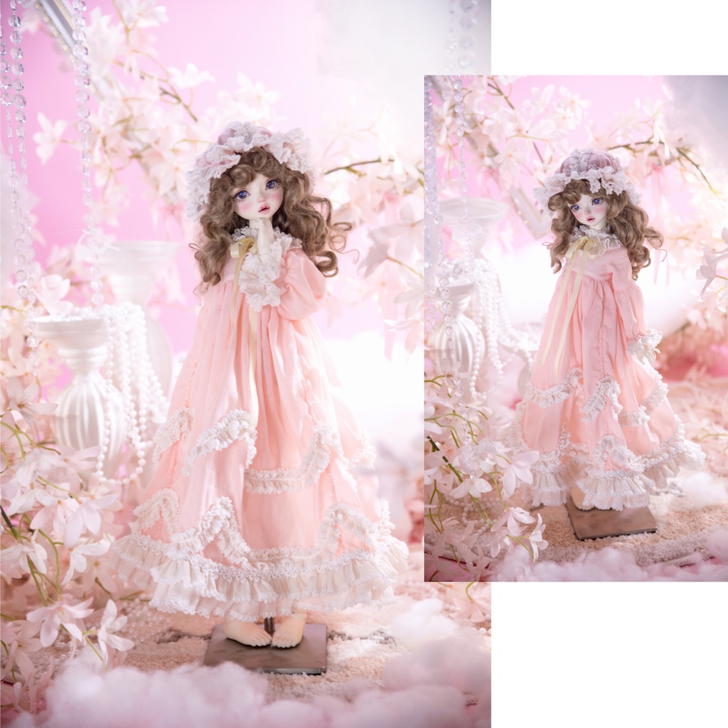 【1/4】【1/6】ブライス ナイトドレス 夢かわピンク ロリータ スリープ 樱梦ウェアセット