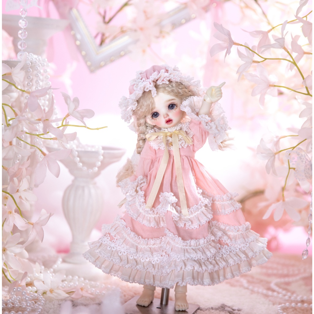 【1/4】【1/6】ブライス ナイトドレス 夢かわピンク ロリータ スリープ 樱梦ウェアセット