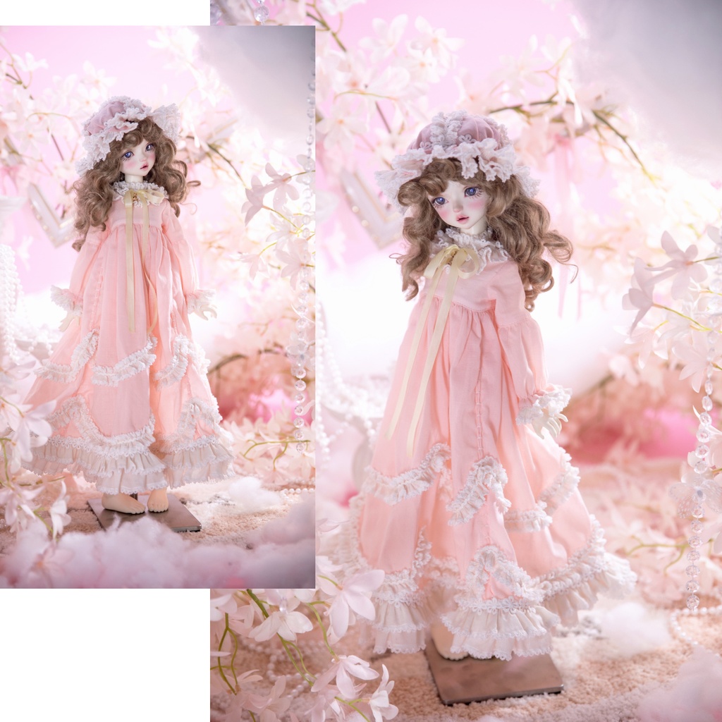 【1/4】【1/6】ブライス ナイトドレス 夢かわピンク ロリータ スリープ 樱梦ウェアセット