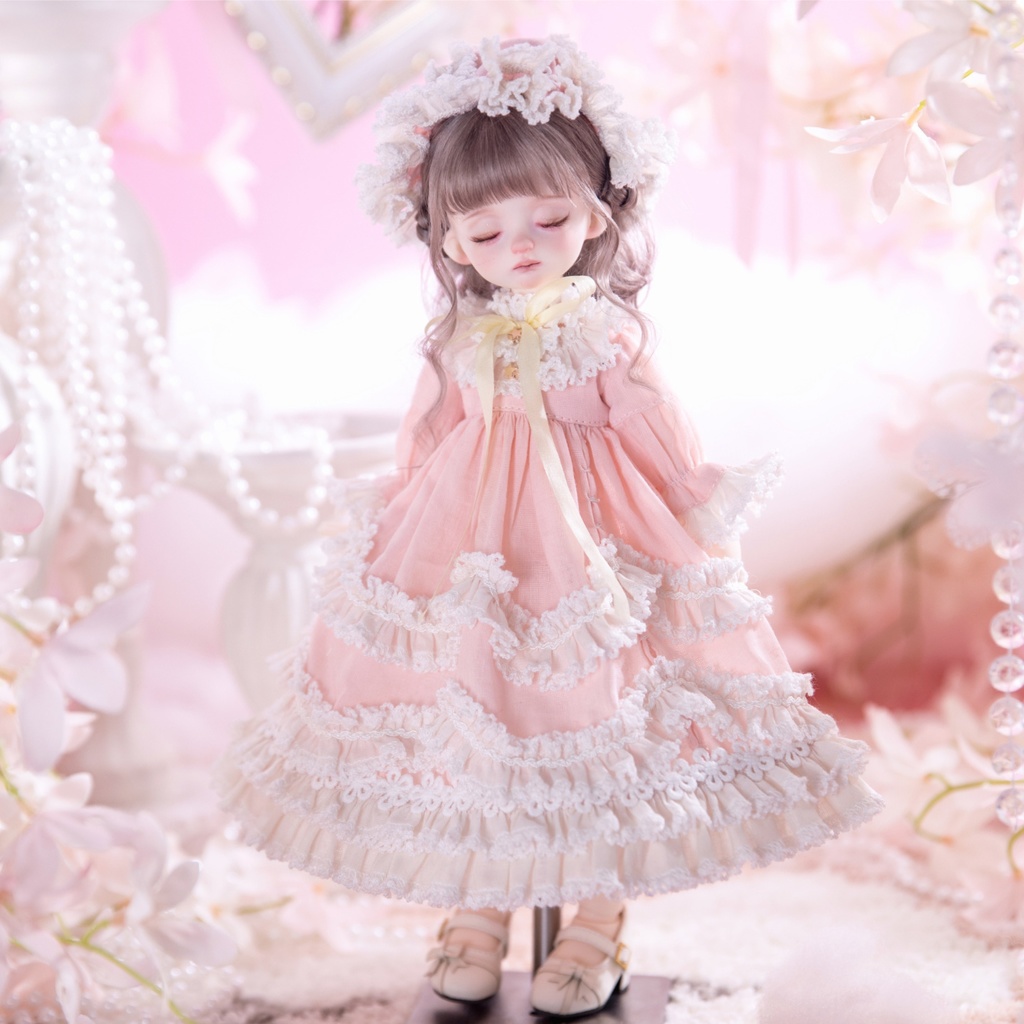 【1/4】【1/6】ブライス ナイトドレス 夢かわピンク ロリータ スリープ 樱梦ウェアセット