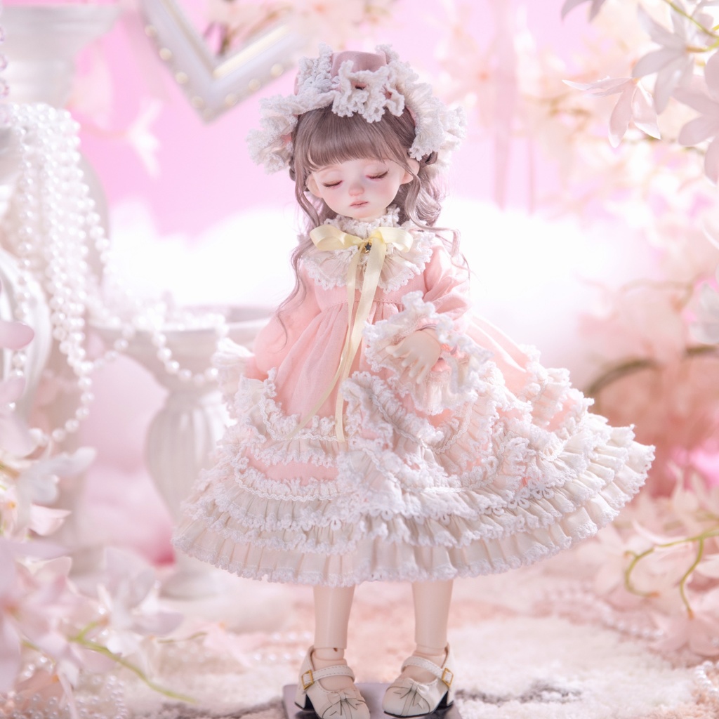 【1/4】【1/6】ブライス ナイトドレス 夢かわピンク ロリータ スリープ 樱梦ウェアセット