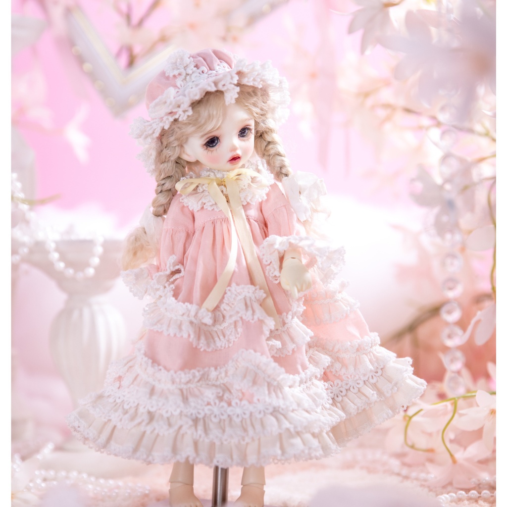 【1/4】【1/6】ブライス ナイトドレス 夢かわピンク ロリータ スリープ 樱梦ウェアセット