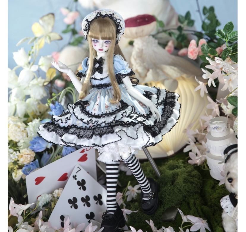 【1/4】ドール服 アリス 5点セット ロリータ 洋装 フェアリーテイル風 ロリータ ワンピース