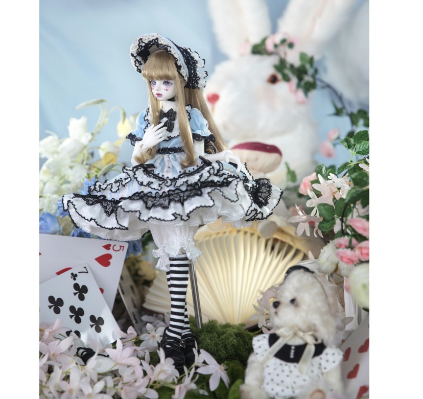 【1/4】ドール服 アリス 5点セット ロリータ 洋装 フェアリーテイル風 ロリータ ワンピース