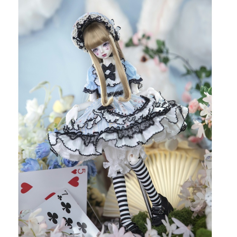 【1/4】ドール服 アリス 5点セット ロリータ 洋装 フェアリーテイル風 ロリータ ワンピース