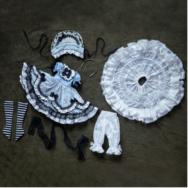 【1/4】ドール服 アリス 5点セット ロリータ 洋装 フェアリーテイル風 ロリータ ワンピース