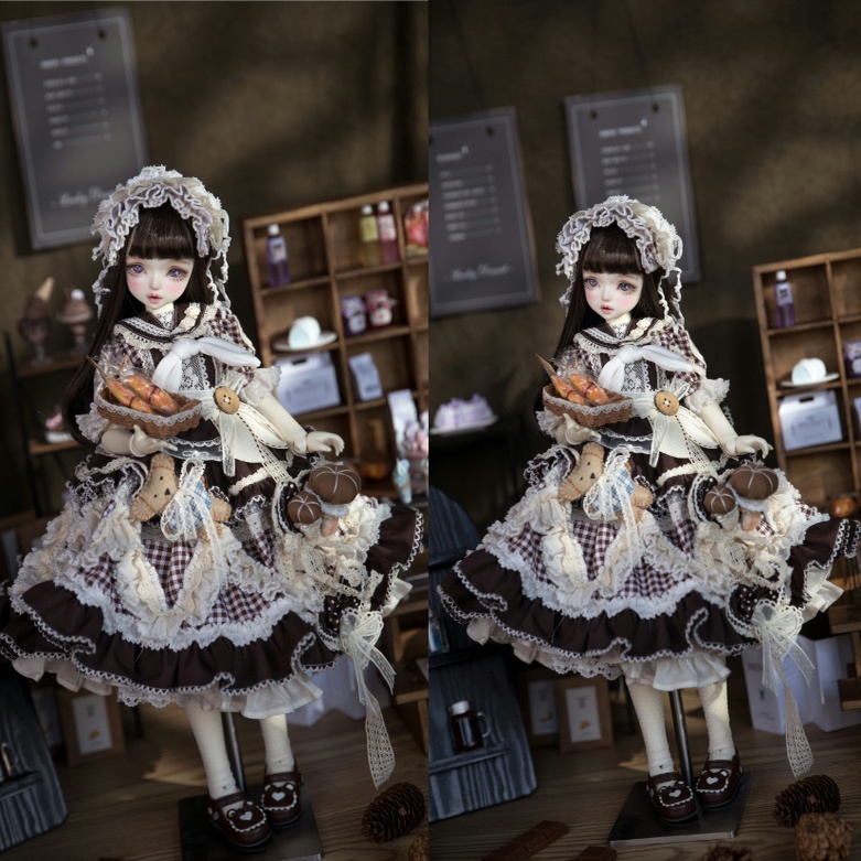 【1/4】【1/6】ドール服 モグ・クリチョコ 8点セット ロリータ 洋装 蘑菇可丽巧