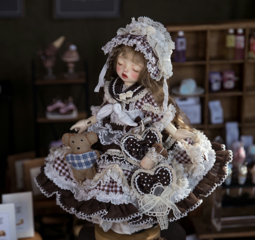 【1/4】【1/6】ドール服 モグ・クリチョコ 8点セット ロリータ 洋装 蘑菇可丽巧