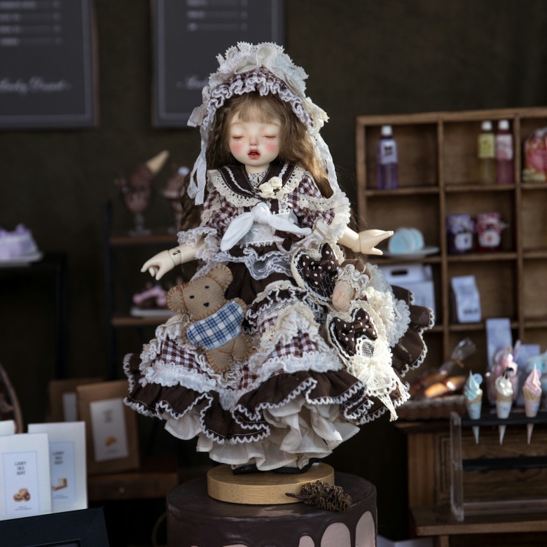 【1/4】【1/6】ドール服 モグ・クリチョコ 8点セット ロリータ 洋装 蘑菇可丽巧