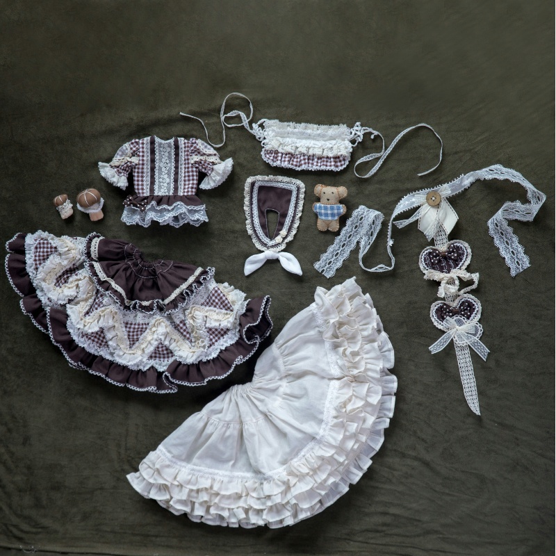 【1/4】【1/6】ドール服 モグ・クリチョコ 8点セット ロリータ 洋装 蘑菇可丽巧