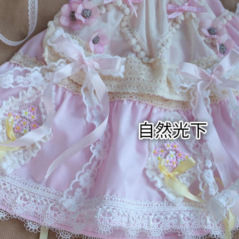 【1/4】ドール服 桜風トラベル 4点セット ロリータ 洋装 ピンク ロリータ ワンピース 樱风旅程