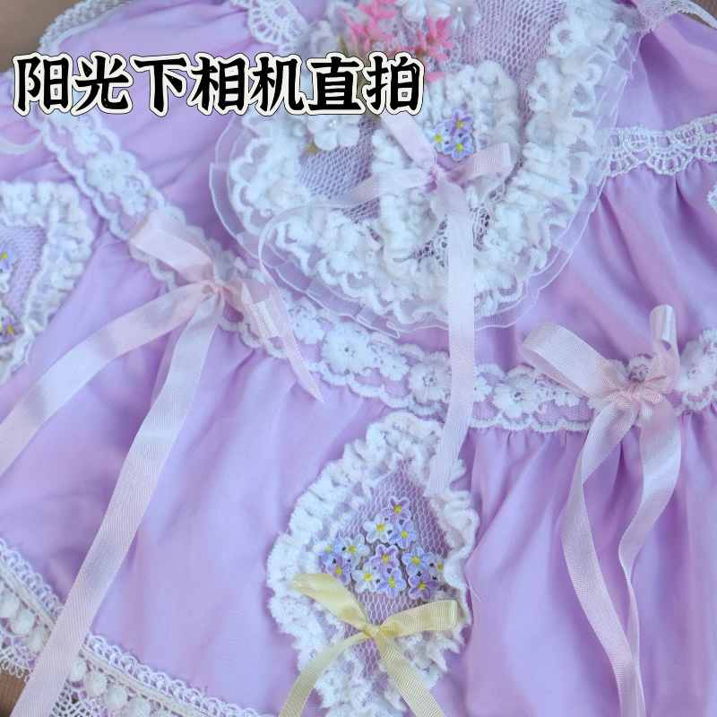 【1/4】ドール服 槿 むくげ 4点セット ロリータ 洋装 槿上花语 ラベンダー ロリータ ワンピース