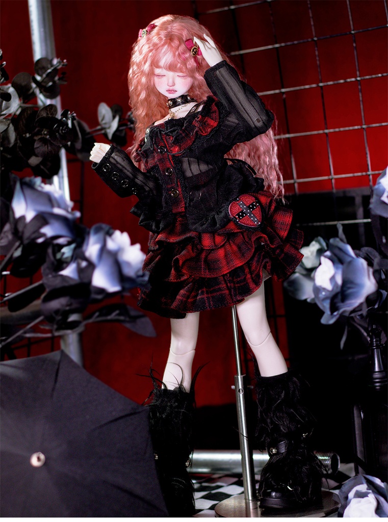 【1/4】ドール服 心夢メロディ 5点セット スカート オフショルダー 心梦旋律