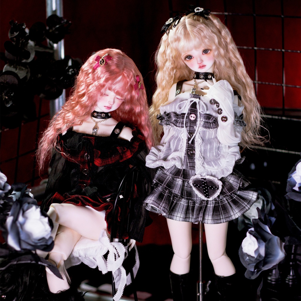 【1/4】ドール服 心夢メロディ 5点セット スカート オフショルダー 心梦旋律