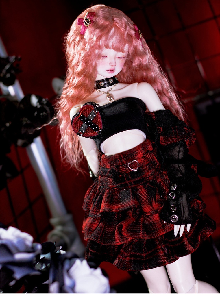 【1/4】ドール服 心夢メロディ 5点セット スカート オフショルダー 心梦旋律