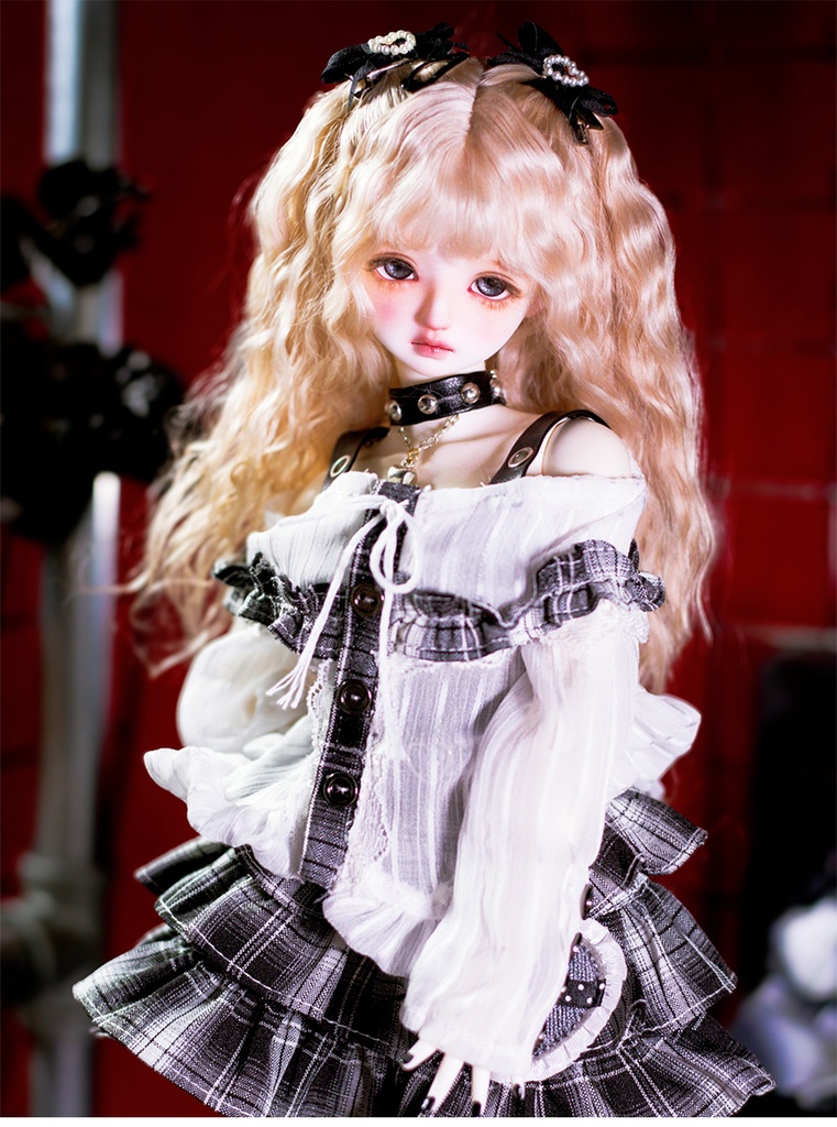 【1/4】ドール服 心夢メロディ 5点セット スカート オフショルダー 心梦旋律