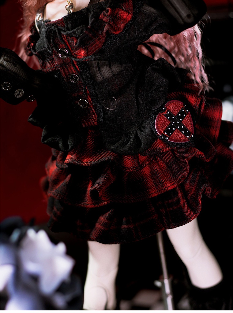 【1/4】ドール服 心夢メロディ 5点セット スカート オフショルダー 心梦旋律