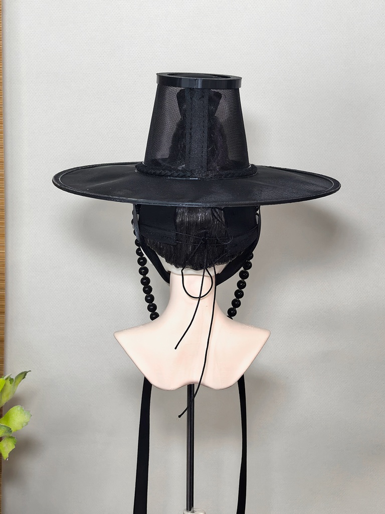 【1/4】【1/3】【ID75】黒笠 韓国 朝鮮風 明代風 ドール用 古装 帽子 撮影小物