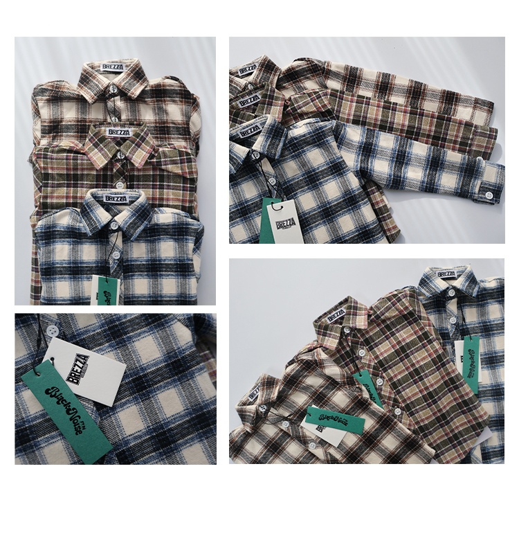 【BREZZA】【ID75,70,77】チェック柄シャツ