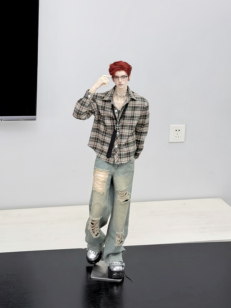 【BREZZA】【ID75,70,77】チェック柄シャツ