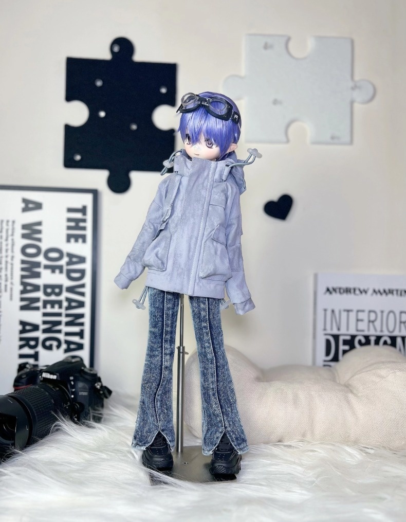 【大1/4,ID75】 マウンテンパーカー アウトドアジャケット シェルジャケット ドール服