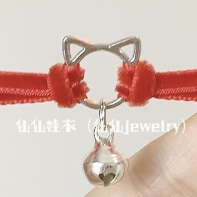 【1/4,1/3,1/6】チョーカー ねこ 猫 ネコ ロリータ ベルベット