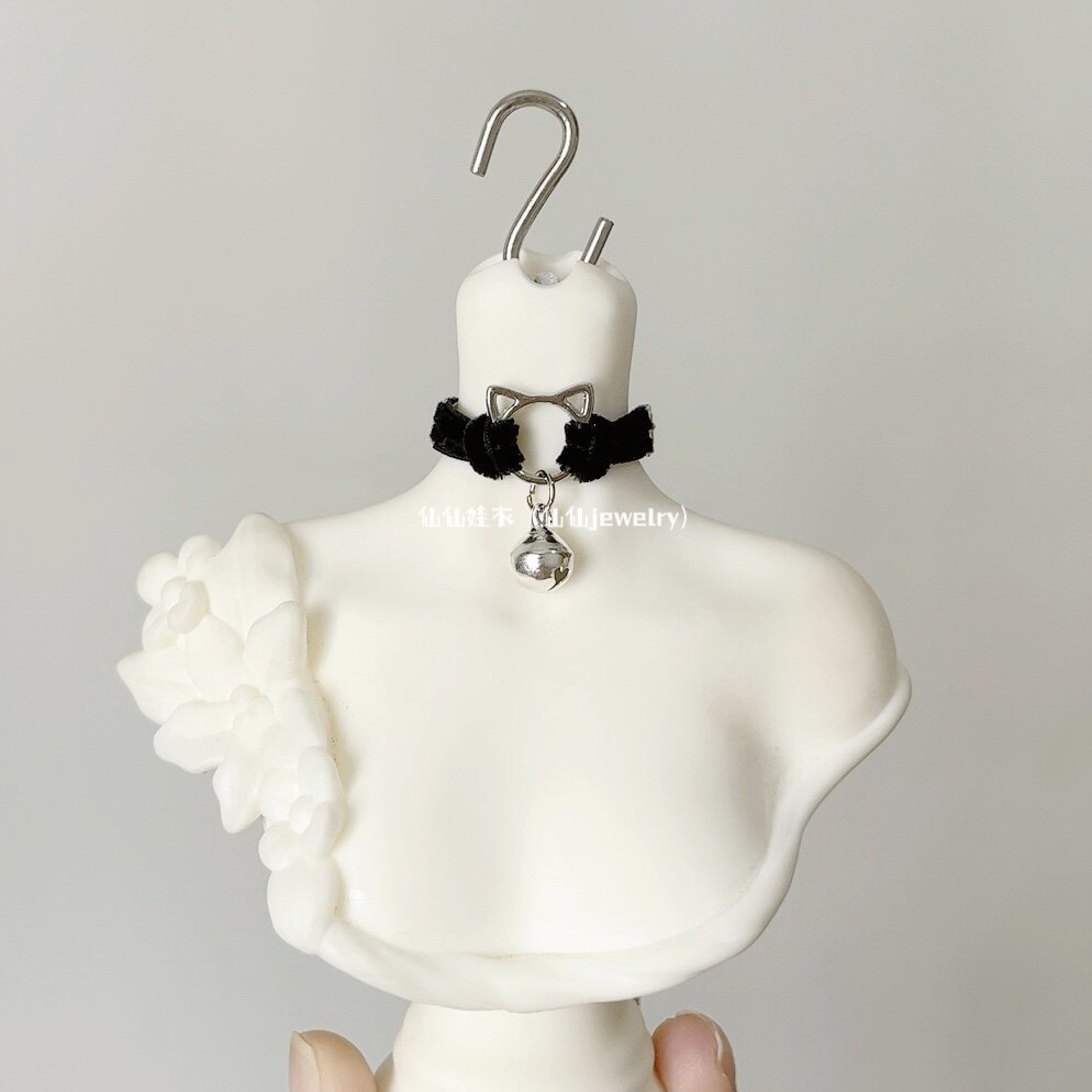 【1/4,1/3,1/6】チョーカー ねこ 猫 ネコ ロリータ ベルベット