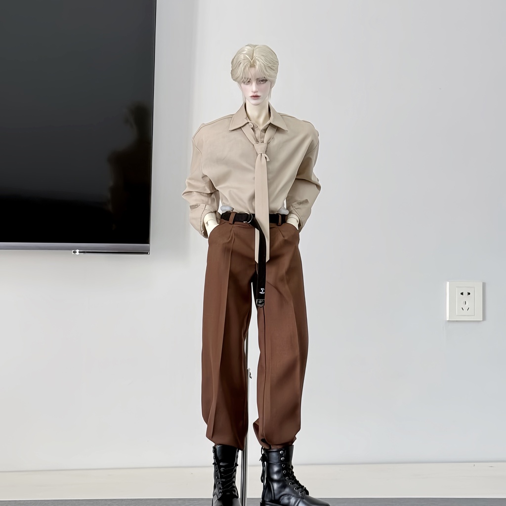 【ID75,73,77】シャツ 7色 同色系のネクタイ付き