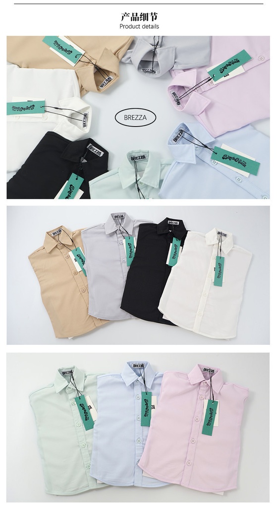 【ID75,73,77】シャツ 7色 同色系のネクタイ付き