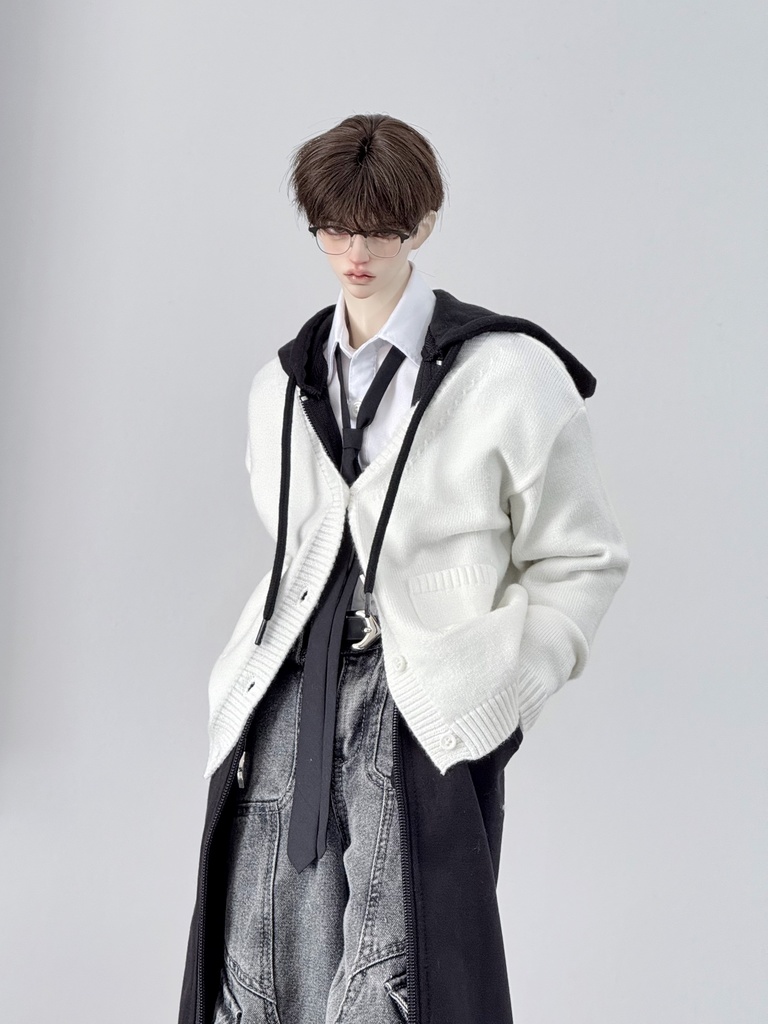 【ID75】 ニットカーディガン　レトロ　