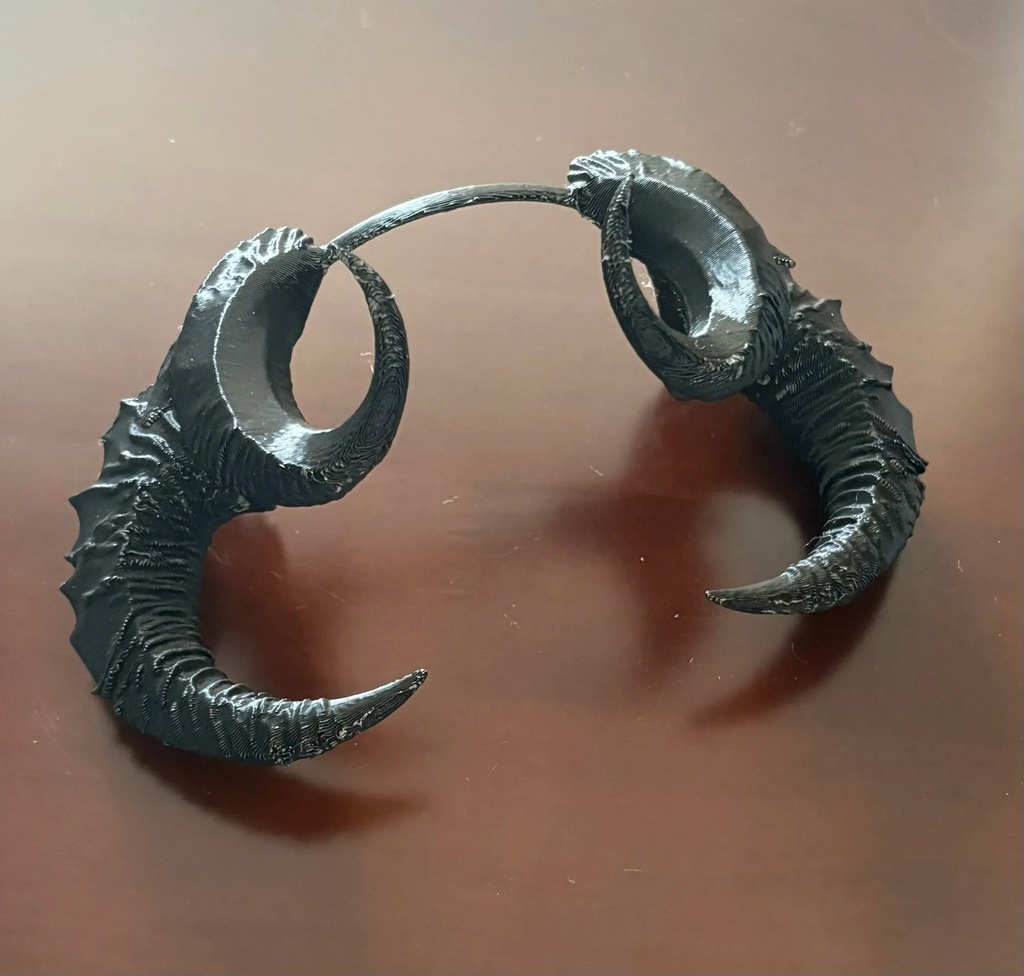 【1/4,1/3】悪魔の角 ひつじの角 白 黒