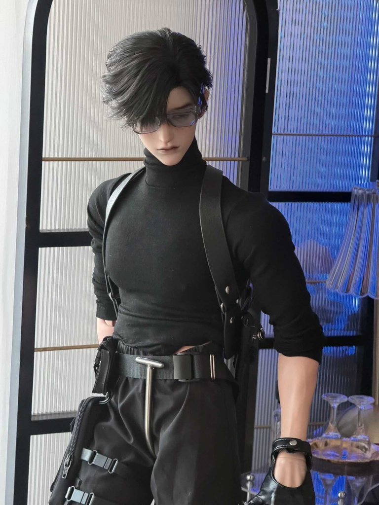 【ID75】 ハイネック タイトインナー 75cm 77cm 透け感あり 高伸縮