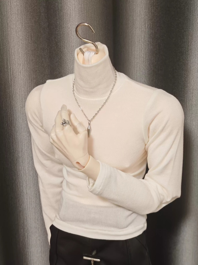 【ID75】 ハイネック タイトインナー 75cm 77cm 透け感あり 高伸縮