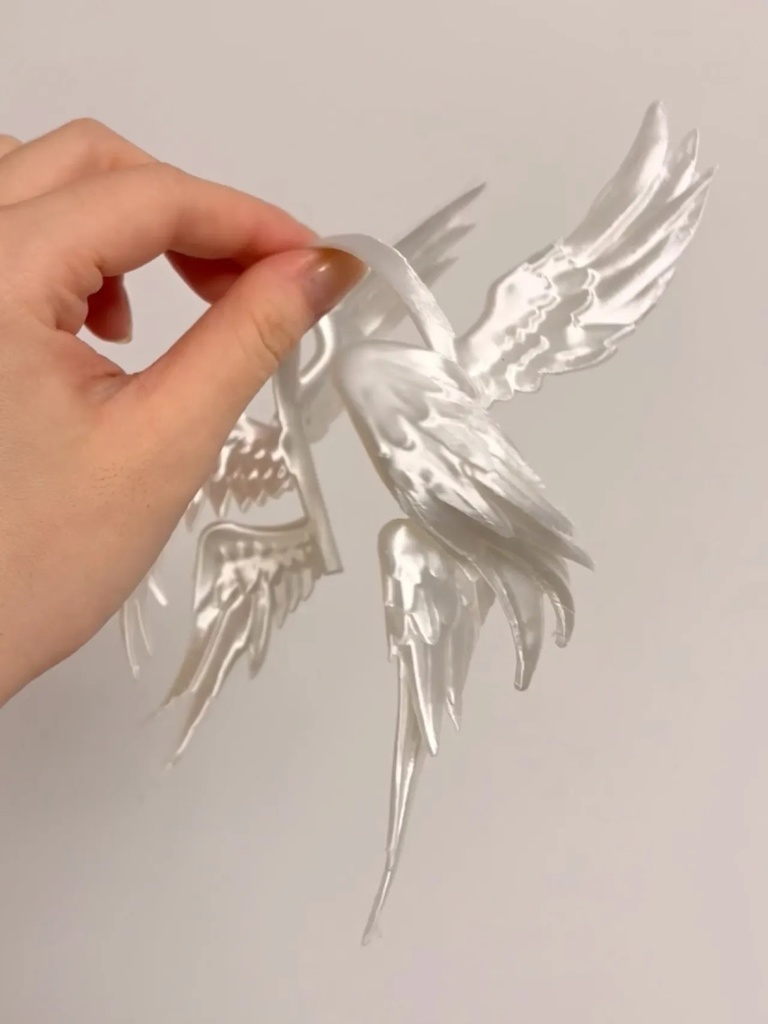 【1/4,1/3】天使 エンジェルウィング ヘッドドレス 白 黒