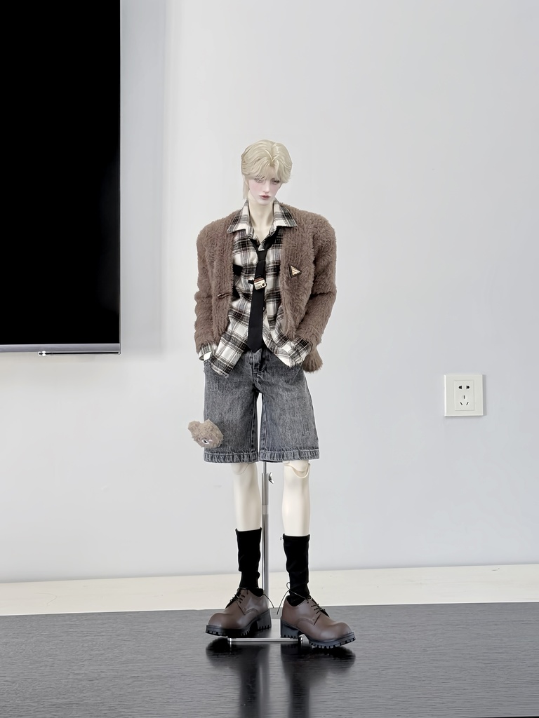 【ID75】ダービーシューズ ドール用 靴