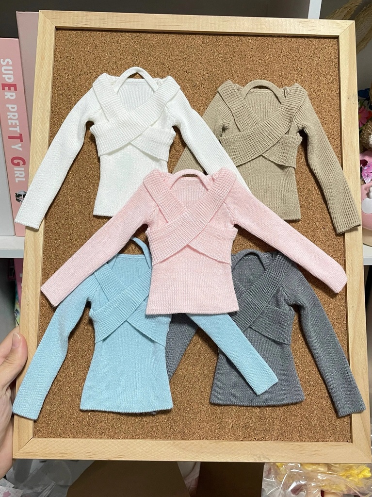 【1/4】 オフショルダーニット ドール服 ドール用