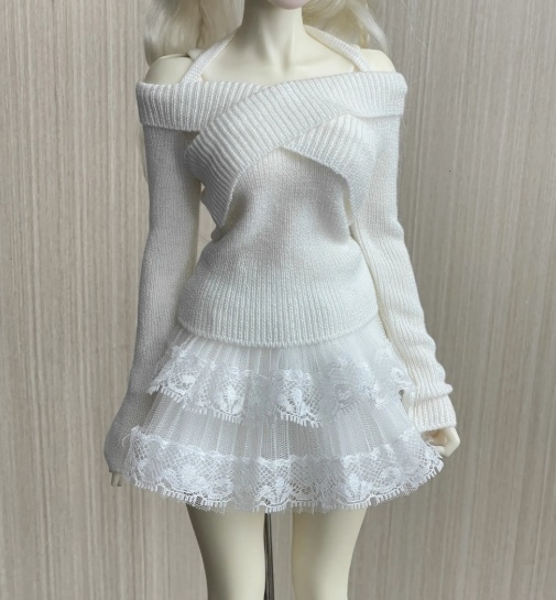 【1/4】　オフショルダーニット　ドール服　ドール用　