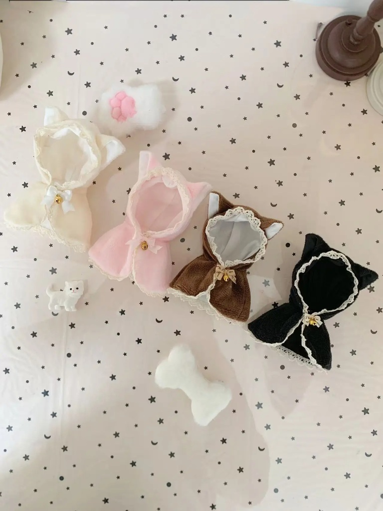 1/6ドール服 猫耳ケープ azone ob22 ob24