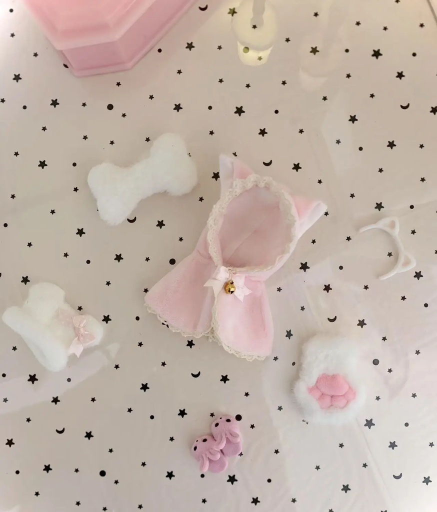 1/6ドール服 猫耳ケープ azone ob22 ob24