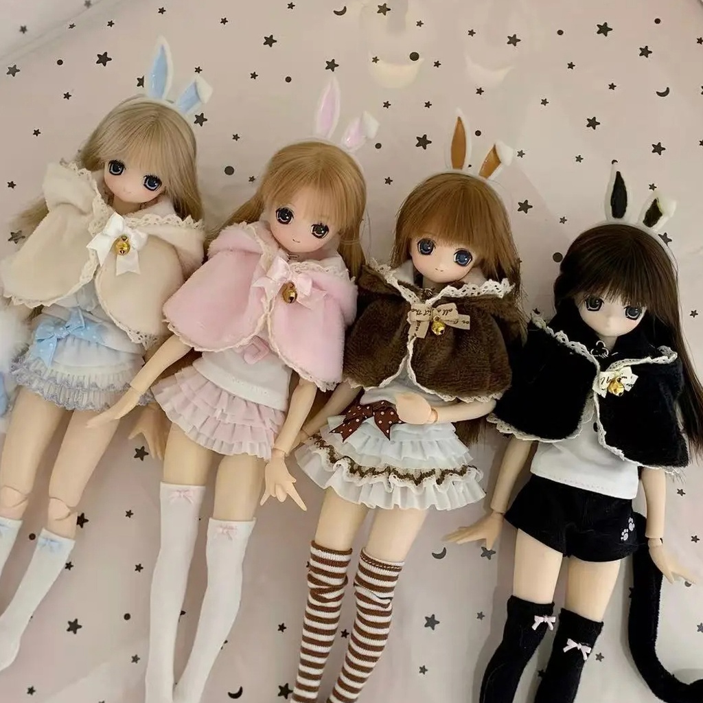 1/6ドール服 猫耳ケープ azone ob22 ob24