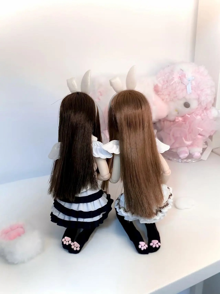 1/6ドール服 猫耳ニーハイソックス azone ob22 ob24