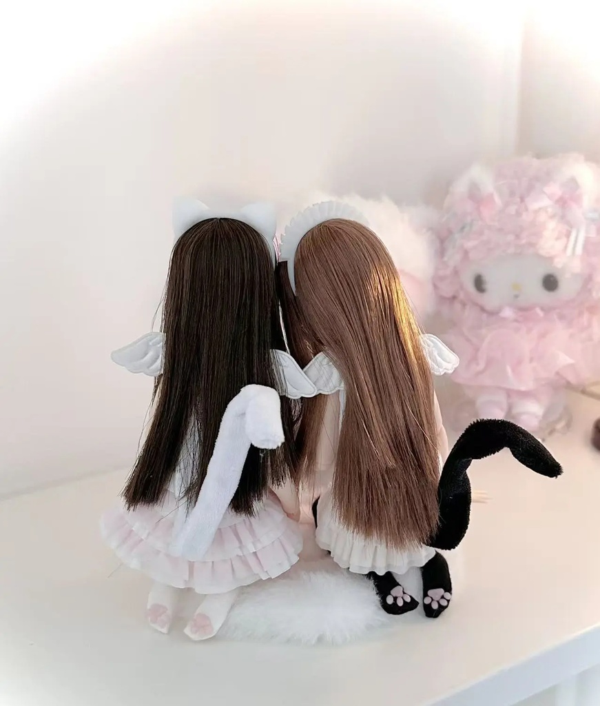 1/6ドール服 猫耳ニーハイソックス azone ob22 ob24