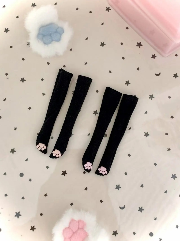 1/6ドール服 猫耳ニーハイソックス azone ob22 ob24