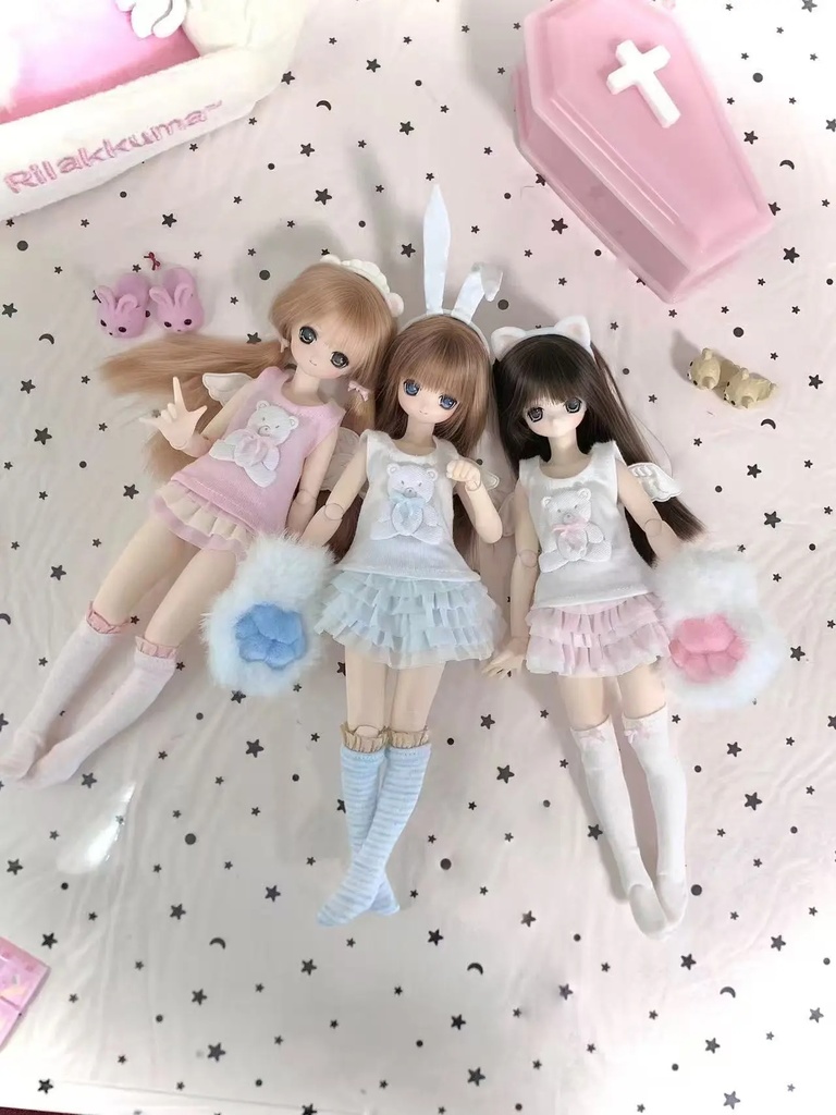 1/6ドール服 ティアードミニスカート