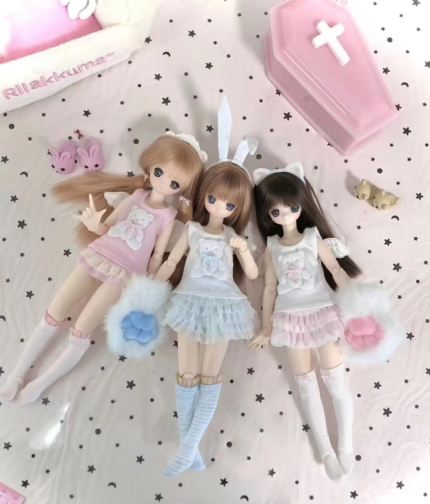 1/6ドール服 ティアードミニスカート