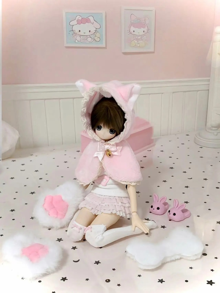 1/6ドール服 ティアードミニスカート