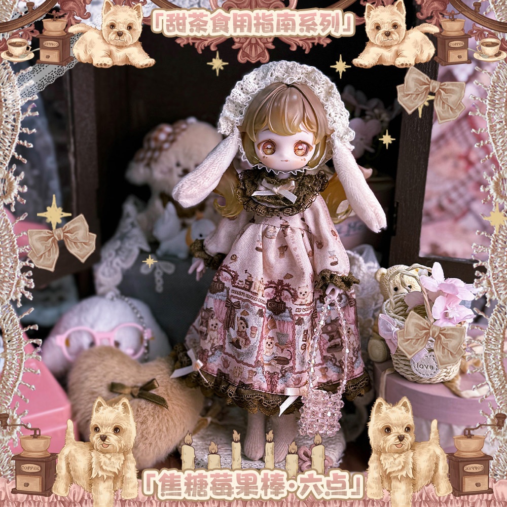 1/8ドール服 大1/12ドール服 ロリータ 6点セット